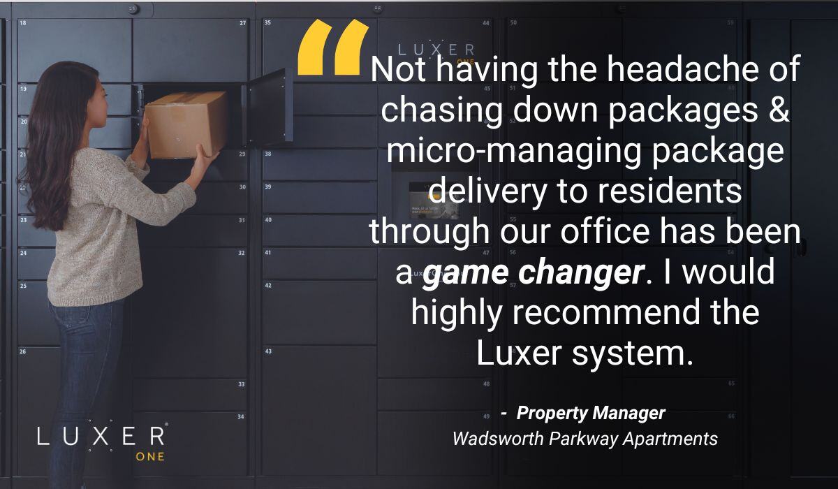 Property Managers Love Luxer One Smart Locker Solutions for Their Communities